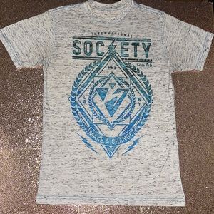 SOCIETY MENS SHORT SLEEVE SHIRT